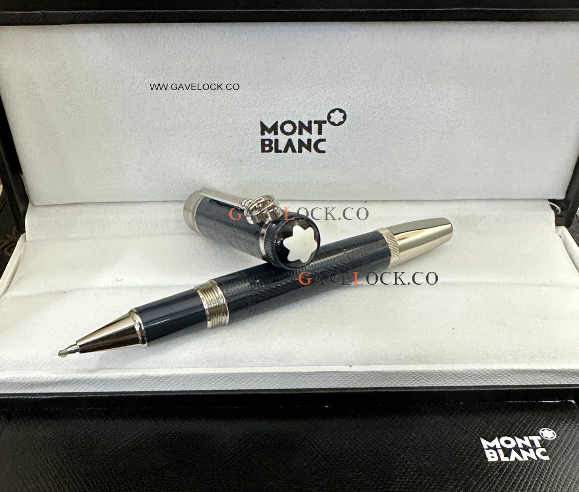 Copy Mont blanc Arthur Conan Doyle Rollerball pen Black/Silver